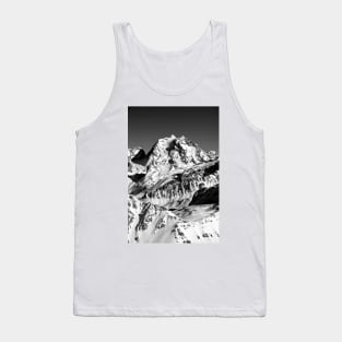 French Alps Mont Vallon Meribel Mottaret France Tank Top